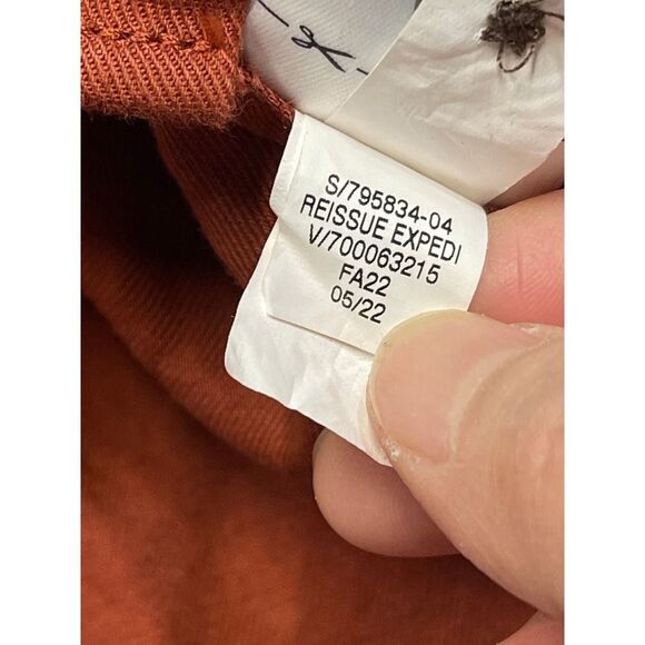 Banana Republic mens standard fit button up shirt sz medium orange linen blend - Picture 11 of 12